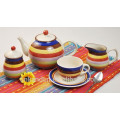 Haonai Hohe qulaity bunte Keramik Teekanne Kaffeetasse Sets